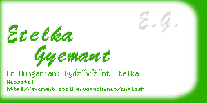 etelka gyemant business card